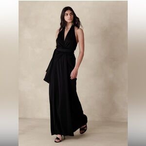 Banana Republic Bettina Halter Maxi Wrap Dress